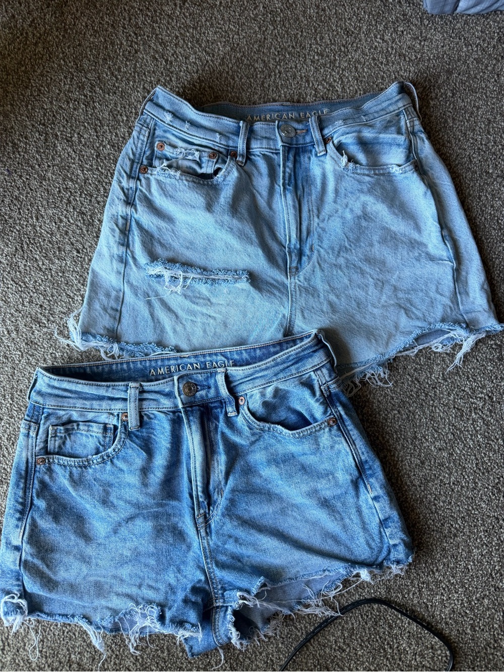 American Eagle Outfitters Light Blue Denim Cutoff Shorts - 2 Pack